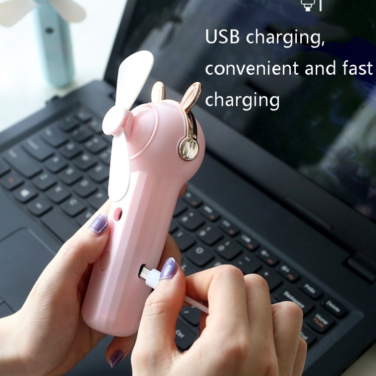 Handheld Hydrating Device Chargeable Fan Mini USB Charging Spray Humidification Small Fan(M11 White Deer) - Electric Fans by buy2fix | Online Shopping UK | buy2fix