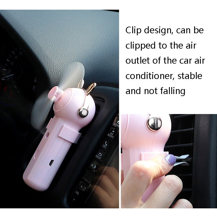 Handheld Hydrating Device Chargeable Fan Mini USB Charging Spray Humidification Small Fan(M10 Blue Kitten) - Electric Fans by buy2fix | Online Shopping UK | buy2fix