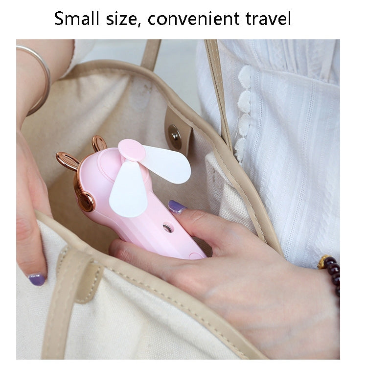 Handheld Hydrating Device Chargeable Fan Mini USB Charging Spray Humidification Small Fan(M10 Blue Kitten) - Electric Fans by buy2fix | Online Shopping UK | buy2fix