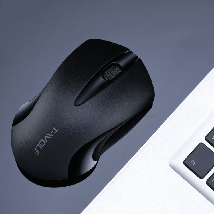 T-WOLF Q2 3-Buttons 1200 DPI 2.4GHz Wireless Mouse( Black) - Wireless Mice by T-WOLF | Online Shopping UK | buy2fix