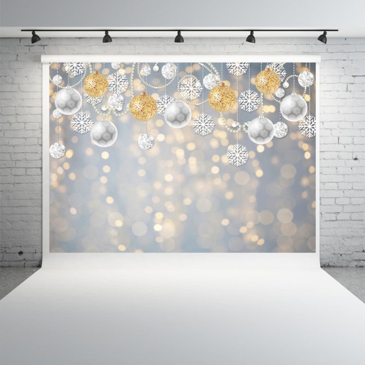 2.1m X 1.5m Christmas Ball Snowflake Party Decorative Photography Background - by buy2fix | Online Shopping UK | buy2fix