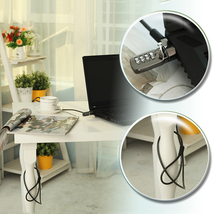 YF21067 Digital Device Anti-Theft Lock Laptop Lock(Black) by buy2fix