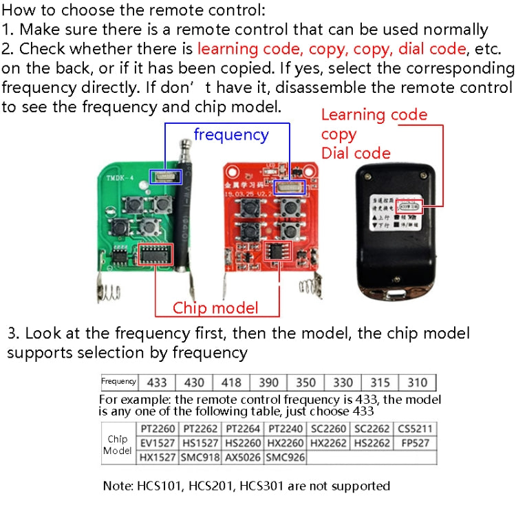 2 PCS Electric Roller Shutter Waterproof Copy Universal Remote Controller Garage Door Remote Control Key(418MHz) - Universal by buy2fix | Online Shopping UK | buy2fix