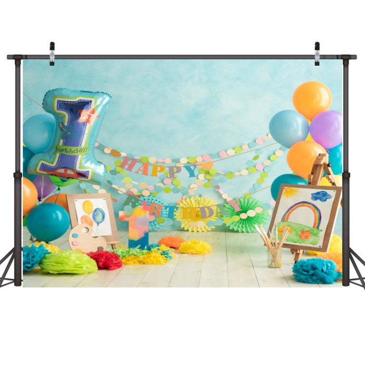 2.1m X 1.5m One Year Old Birthday Photography Background Party Decoration Hanging Cloth(583) - Birthday Party by buy2fix | Online Shopping UK | buy2fix