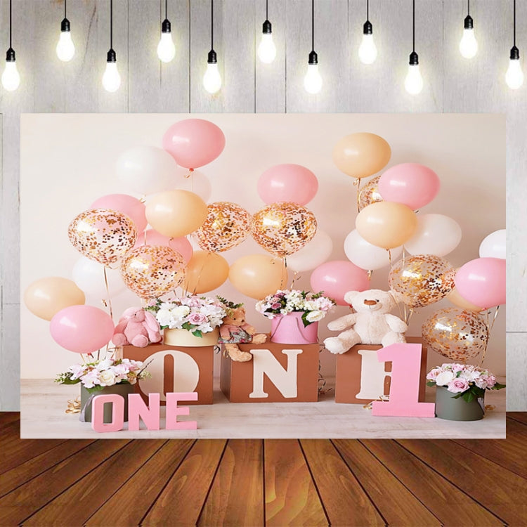 2.1m X 1.5m One Year Old Birthday Photography Background Party Decoration Hanging Cloth(583) - Birthday Party by buy2fix | Online Shopping UK | buy2fix