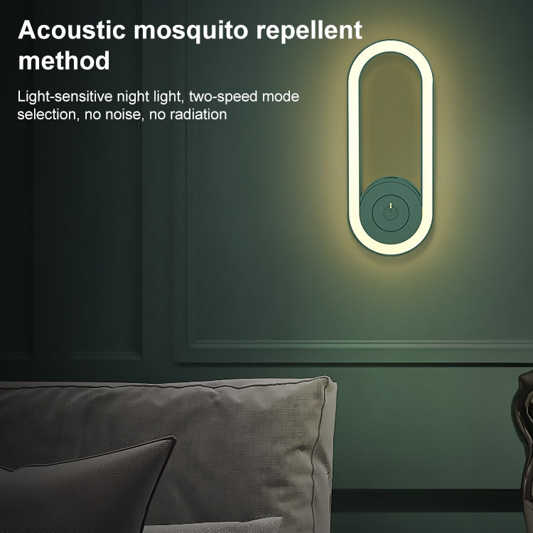 TS-06-13 Ultrasonic Mosquito Repellent Electronic Night Light Mosquito Repellent US Plug(Black) by buy2fix