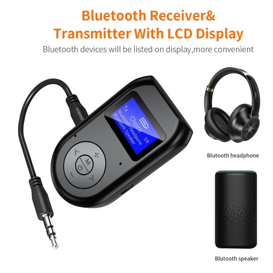 BT-11 Bluetooth 5.0 Audio Launch Reception Call Three-In-One TV Computer Game Music Bluetooth Adapter by buy2fix