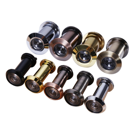 2 PCS Security Door Cat Eye HD Glass Lens 200 Degrees Wide-Angle Anti-Tiny Hotel Door Eye, Specification: 16mm Bright Gold by buy2fix