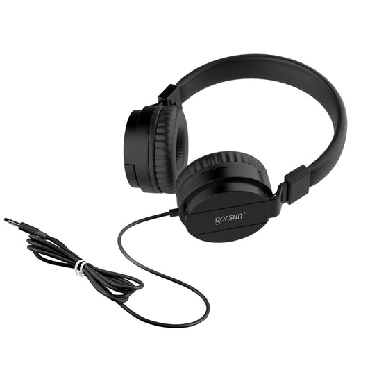 Gorsun GS-778 Mobile Phone Music Headset Wired Laptop Children Headphones(Black) by buy2fix