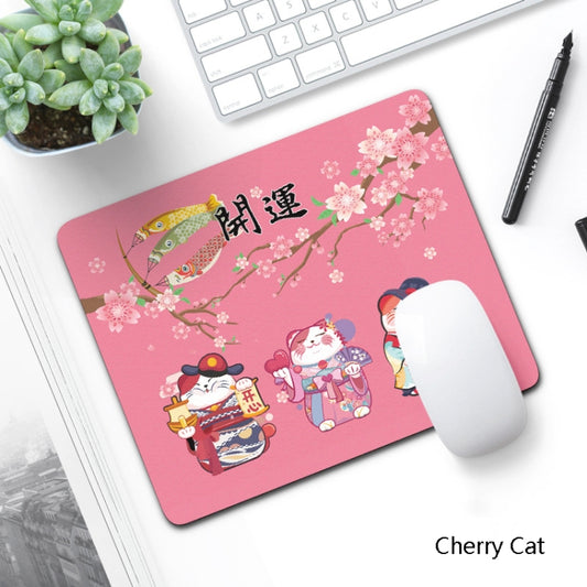 6 PCS Non-Slip Mouse Pad Thick Rubber Mouse Pad, Size: 21 X 26cm(Cherry Cat) by buy2fix