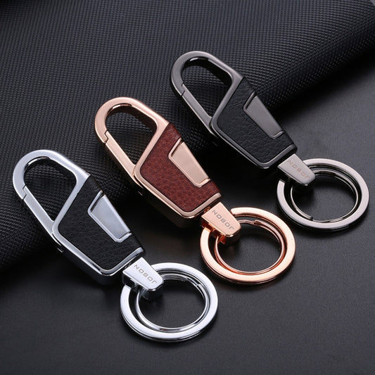 JOBON ZB-6611 Car Keychain Men Waist Hanging Keychain Simple Key Rings(Golden) by JOBON