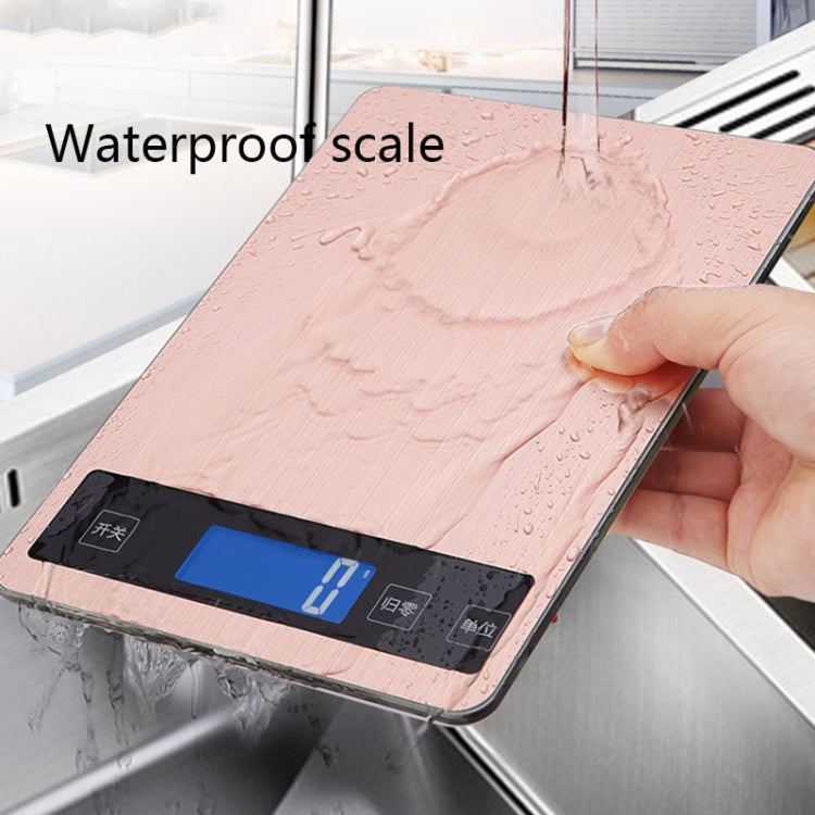 A10-1 Portable USB Kitchen Scale Household Food Baking Tea Quasi-Gram Weight Bench Scale, Specification: 5kg / 1g(White) - Kitchen Scales by buy2fix | Online Shopping UK | buy2fix