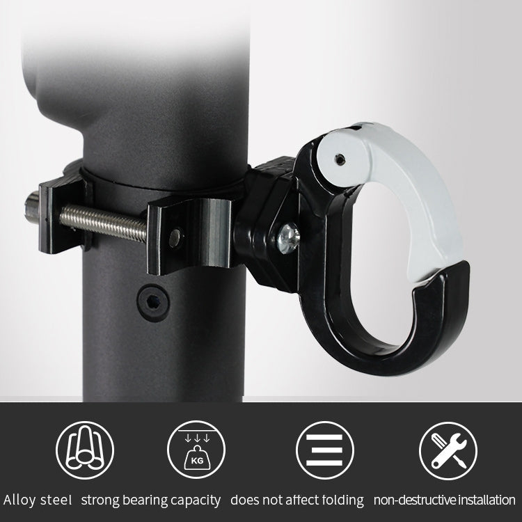 For Ninebot MAX G30 Scooter Accessories Aluminum Alloy Hook Rod Hook, Specification: Double Hook (All Black) - Accessories & Parts by buy2fix | Online Shopping UK | buy2fix