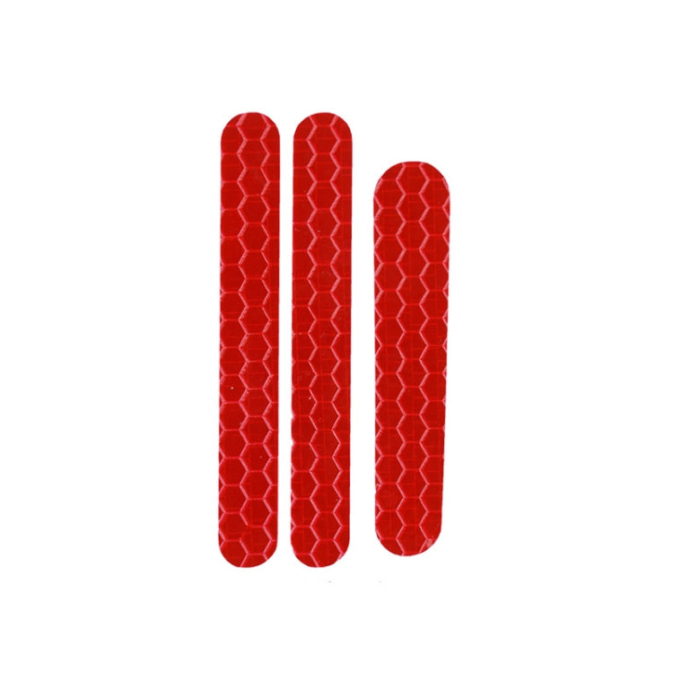 Scooter Stickers Reflective Cursor Scooter Mudguard Reflective Sticker For Ninebot ES2 (Red) - Accessories & Parts by buy2fix | Online Shopping UK | buy2fix