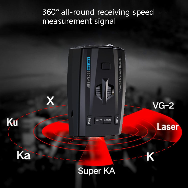 RAD1000 Car Laser Radar Speedometer Car Mobile Speed Radar Electronic Dog - Radar Detectors by buy2fix | Online Shopping UK | buy2fix