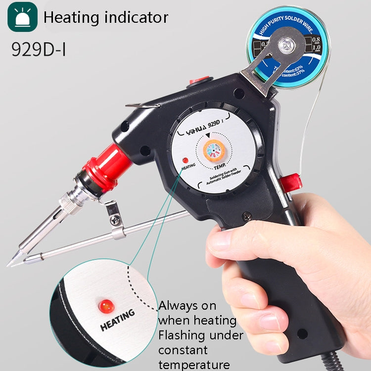 YIHUA Hand-Held Inner Heat Electric Soldering Iron Portable Automatic Delivery Of Tin Constant Temperature Soldering Iron,CN Plug, Model: 929D II by buy2fix