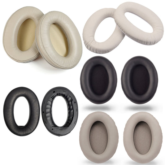 2 PCS Headset Comfortable Sponge Cover For Sony WH-1000xm2/xm3/xm4, Colour: (1000X / 1000XM2)Beige Protein With Card Buckle by buy2fix
