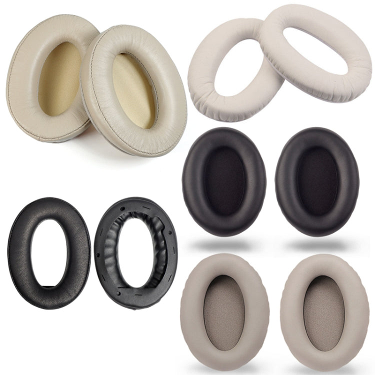 2 PCS Headset Comfortable Sponge Cover For Sony WH-1000xm2/xm3/xm4, Colour: (1000XM3)Champagne Gold Protein With Card Buckle - Earmuff & Pad by buy2fix | Online Shopping UK | buy2fix