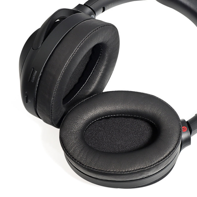 2 PCS Headset Comfortable Sponge Cover For Sony WH-1000xm2/xm3/xm4, Colour: (1000XM3)Champagne Gold Protein With Card Buckle - Earmuff & Pad by buy2fix | Online Shopping UK | buy2fix