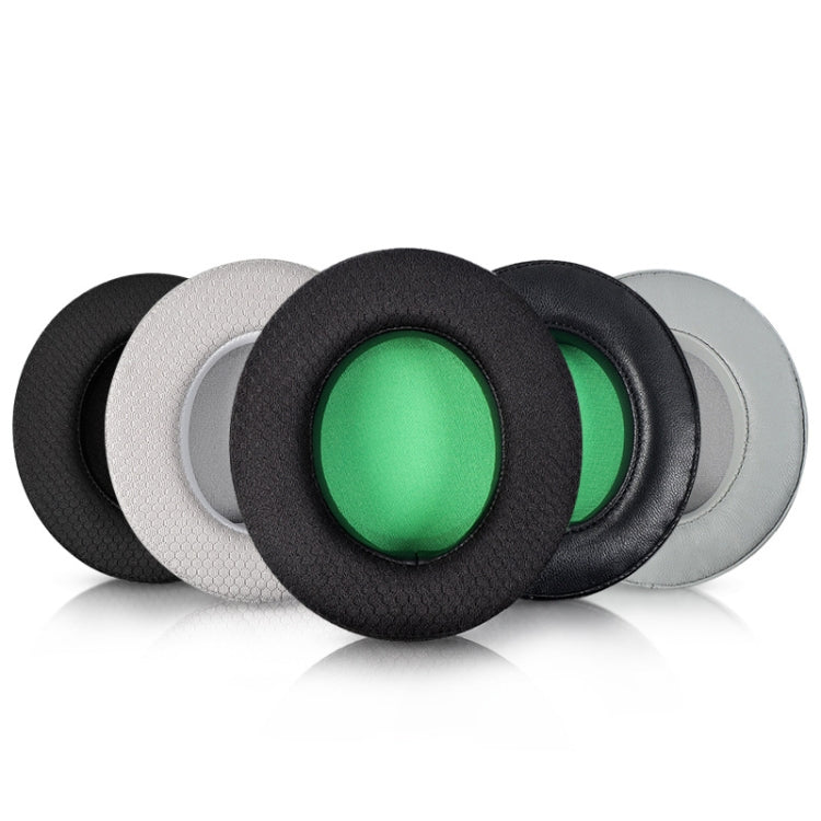 2 PCS Headset Sponge Case For Razer BlackShark V2/V2X/V2SE, Colour: Ellipse(Black Net Green Bottom) - Earmuff & Pad by buy2fix | Online Shopping UK | buy2fix