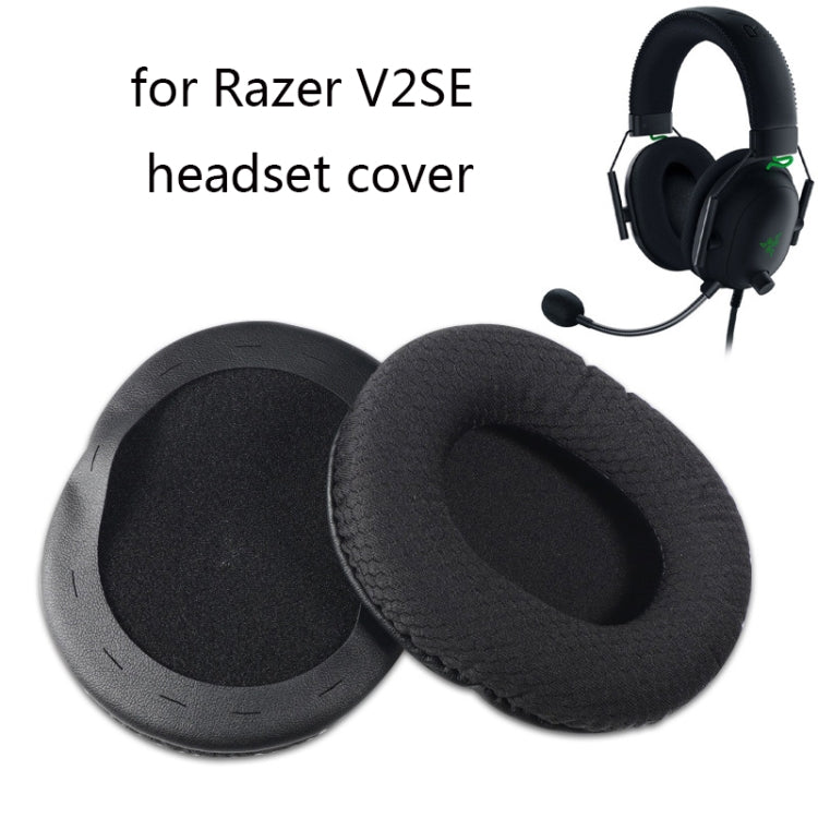 2 PCS Headset Sponge Cover For Razer V2, Colour: Black Mesh - Earmuff & Pad by buy2fix | Online Shopping UK | buy2fix