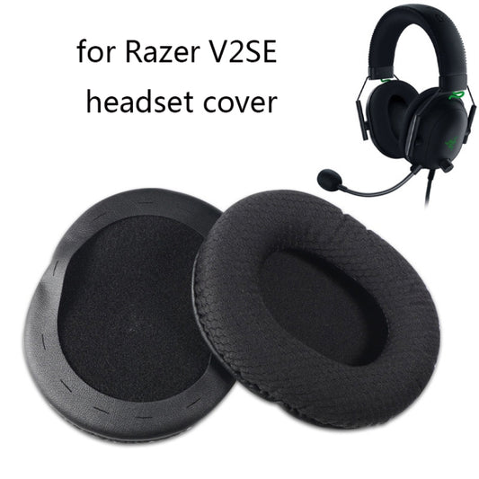 2 PCS Headset Sponge Cover For Razer V2, Colour: Black Mesh by buy2fix
