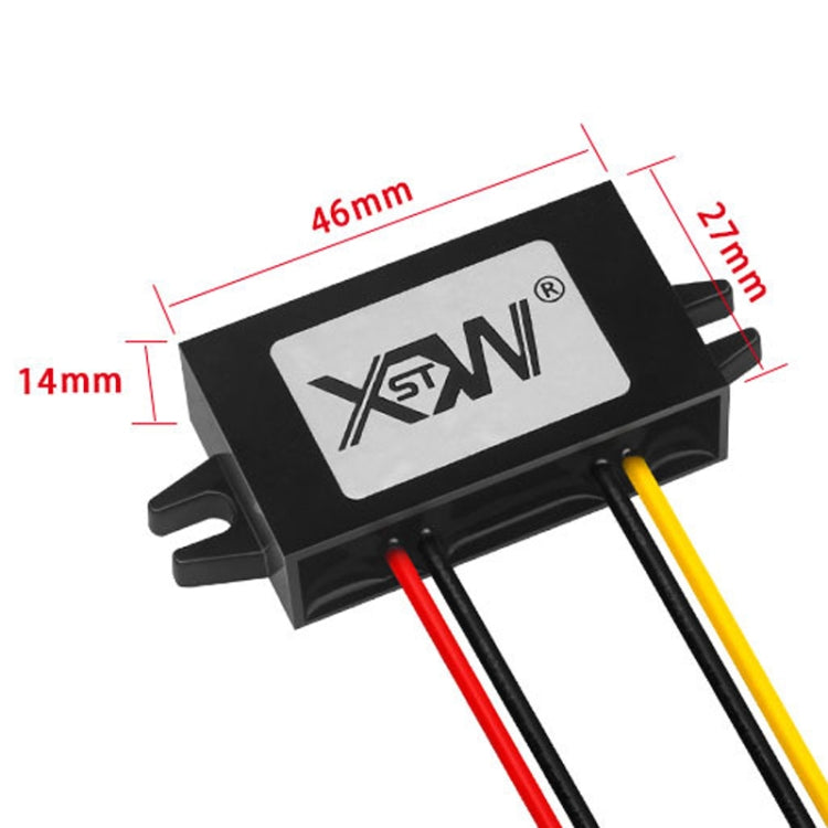 XWST DC 12/24V To 5V Converter Step-Down Vehicle Power Module, Specification: 12V To 5V 1A Small Rubber Shell - by buy2fix | Online Shopping UK | buy2fix