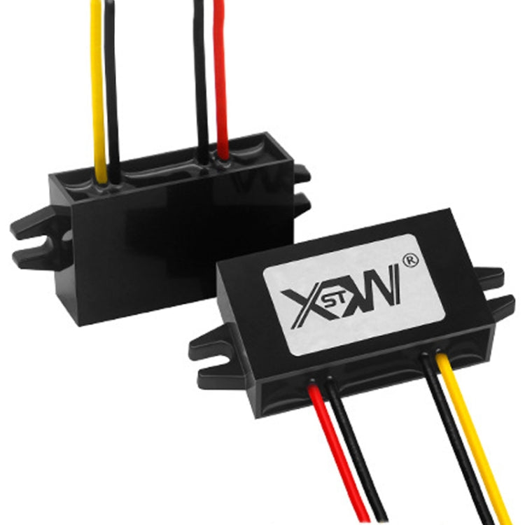 XWST DC 12/24V To 5V Converter Step-Down Vehicle Power Module, Specification: 12V To 5V 1A Small Rubber Shell - by buy2fix | Online Shopping UK | buy2fix