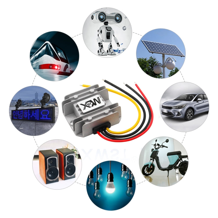 XWST DC 12/24V To 5V Converter Step-Down Vehicle Power Module, Specification: 12V To 5V 1A Small Rubber Shell - by buy2fix | Online Shopping UK | buy2fix