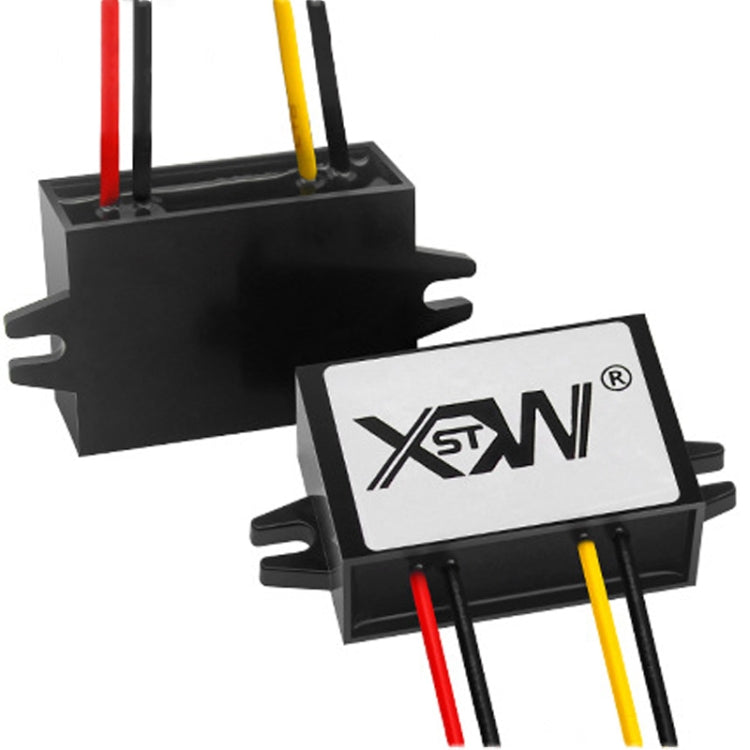 XWST DC 12/24V To 5V Converter Step-Down Vehicle Power Module, Specification: 12/24V To 5V 3A Medium Rubber Shell - by buy2fix | Online Shopping UK | buy2fix