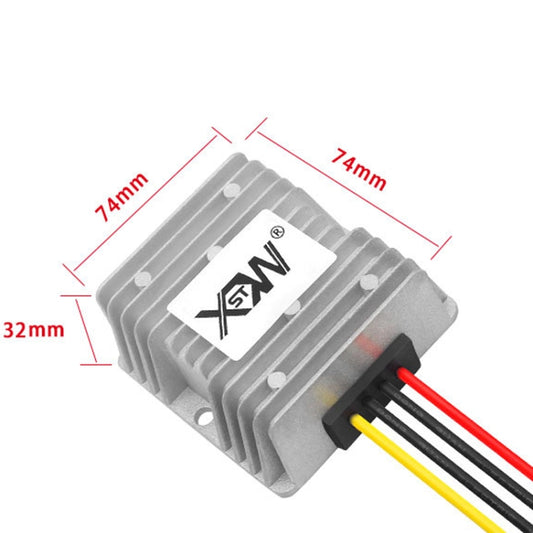 XWST DC 12/24V To 5V Converter Step-Down Vehicle Power Module, Specification: 12/24V To 5V 30A Large Aluminum Shell by buy2fix
