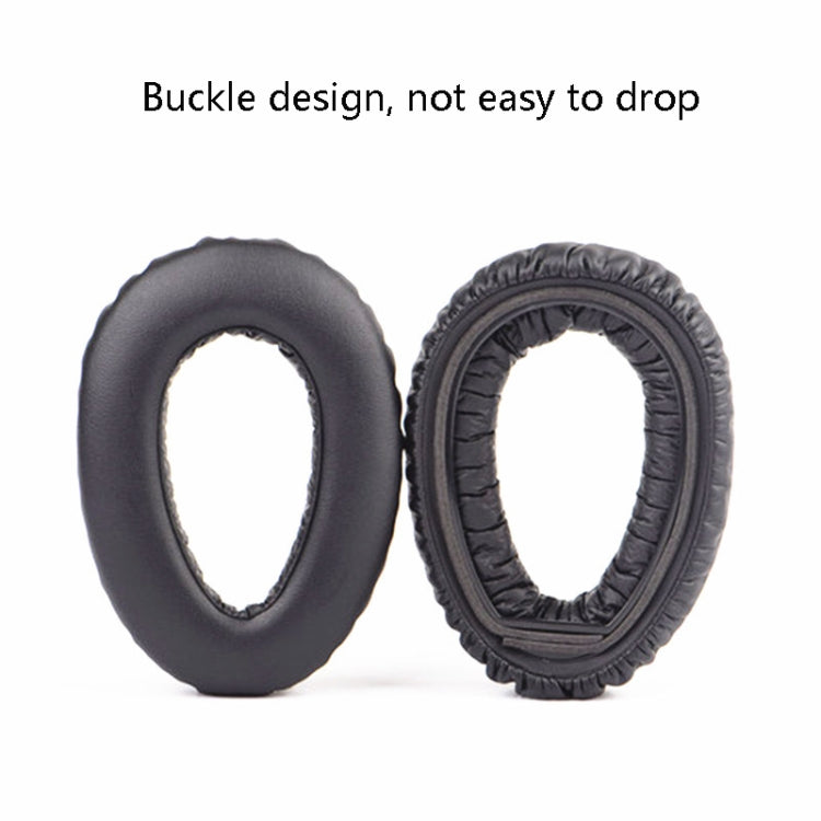 2 PCS Headphones Sponge Cover Headphone Accessories For Sennheiser PXC550/MB660(Black) - Earmuff & Pad by buy2fix | Online Shopping UK | buy2fix