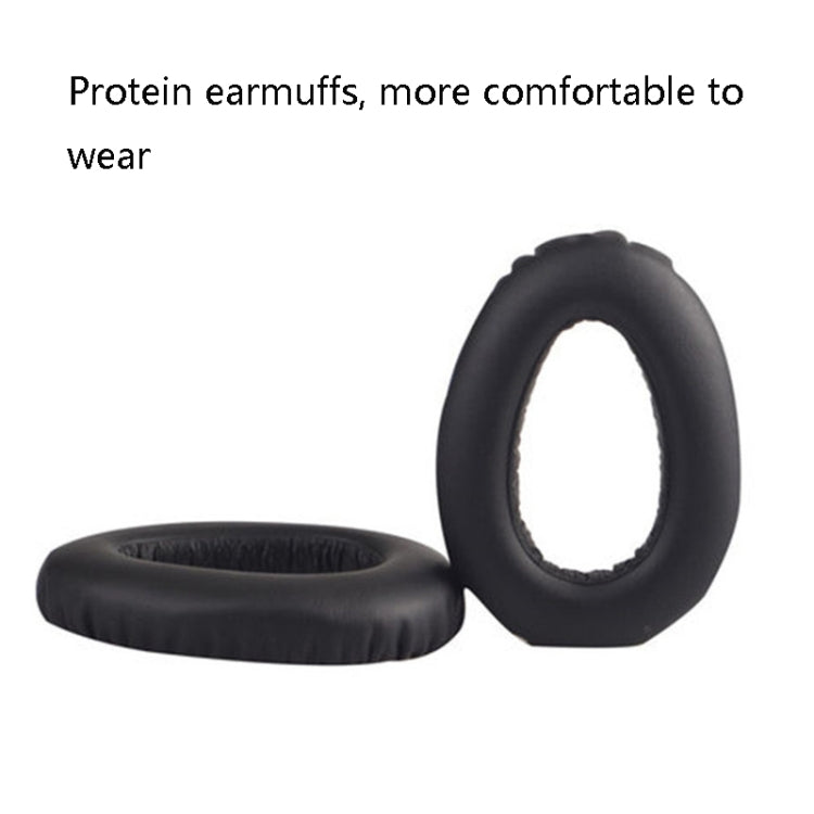 2 PCS Headphones Sponge Cover Headphone Accessories For Sennheiser PXC550/MB660(Black) - Earmuff & Pad by buy2fix | Online Shopping UK | buy2fix