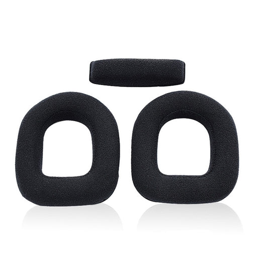 2 PCS Gaming Headset Sponge Protective Case Flannel Earmuffs for Logitech A40 by buy2fix