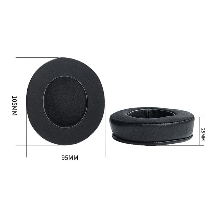 2 PCS Ice Feeling Gel Earmuffs Sponge Sleeve Earmuffs Are Suitable for Razer Meng Cat Pink Crystal Edition Beihai Giant Monster V2 RGB Symphony Headphones(Black) - Earmuff & Pad by buy2fix | Online Shopping UK | buy2fix