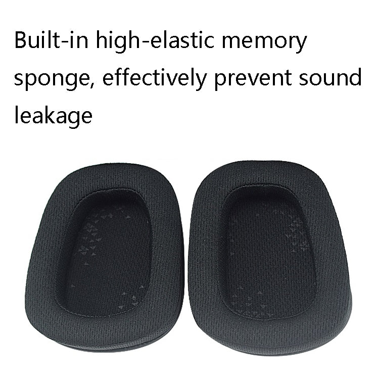 2 PCS D0005 Headphone Sponge Cover Headphone Earmuffs Head For Logitech G633 / G933 / G933S, Colour: Protein Skin - Earmuff & Pad by buy2fix | Online Shopping UK | buy2fix