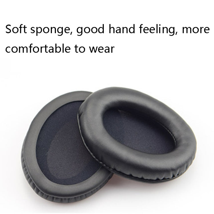 2 PCS Headset Sponge Cover Ear Pad Leather Case For Kingston Cloud Silver II, Colour: Black - Earmuff & Pad by buy2fix | Online Shopping UK | buy2fix