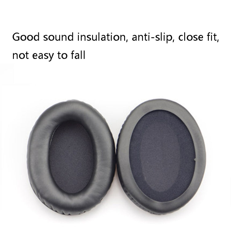 2 PCS Headset Sponge Cover Ear Pad Leather Case For Kingston Cloud Silver II, Colour: Black - Earmuff & Pad by buy2fix | Online Shopping UK | buy2fix