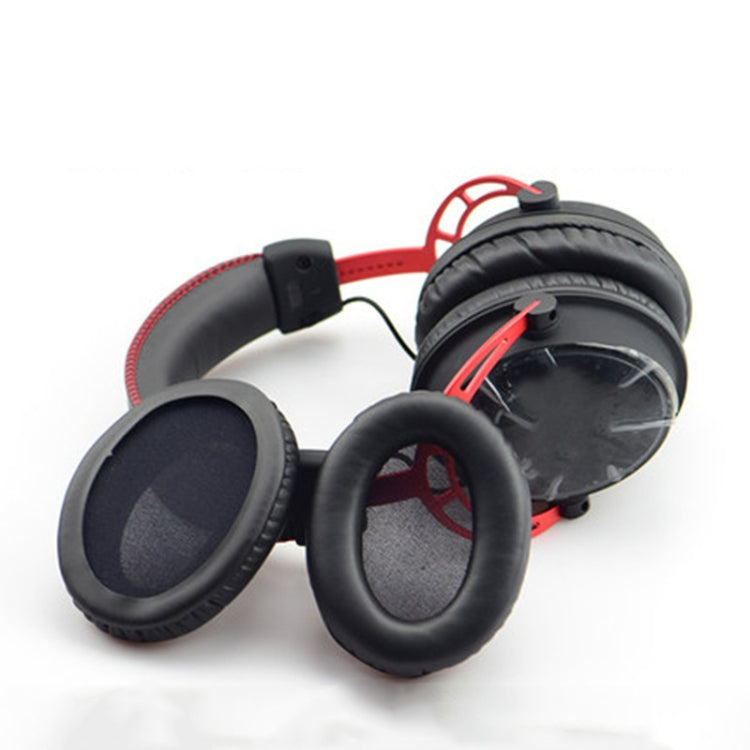 2 PCS Headset Sponge Cover Ear Pad Leather Case For Kingston Cloud Silver II, Colour: Black - Earmuff & Pad by buy2fix | Online Shopping UK | buy2fix