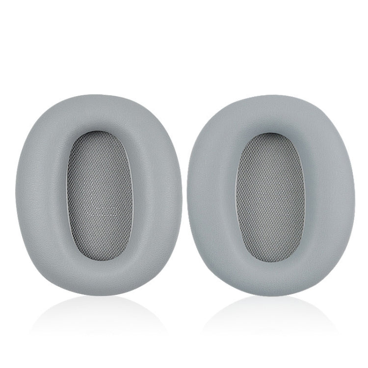 1 Pair Protein Skin Leather Headest Sponge Earmuffs For Edifier W820BT / W808BT / K815 / K815PG1 / H840 / K800 / K830(Gray) - Earmuff & Pad by buy2fix | Online Shopping UK | buy2fix
