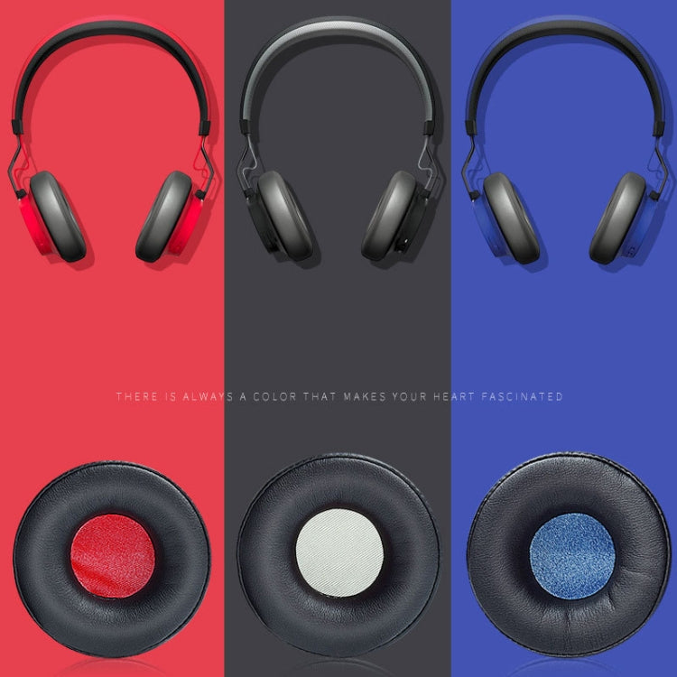 2 PCS Headphone Sponge Cover Headphone Leather Cover For Jabra Revo Wireless, Colour: Black Gray Net - Earmuff & Pad by buy2fix | Online Shopping UK | buy2fix