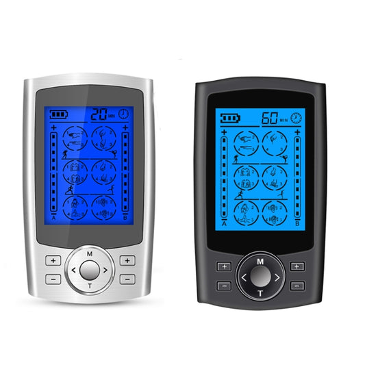 24-Mode Digital Electronic Pulse Massager Intelligent Whole Body Physical Therapy Meridian Massager, Specification: US Plug(Black) by buy2fix