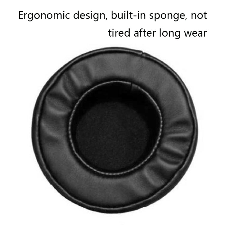 2 PCS For ZIDLI ZH17 Thickened Sponge Headset Cover(Black) - Earmuff & Pad by buy2fix | Online Shopping UK | buy2fix
