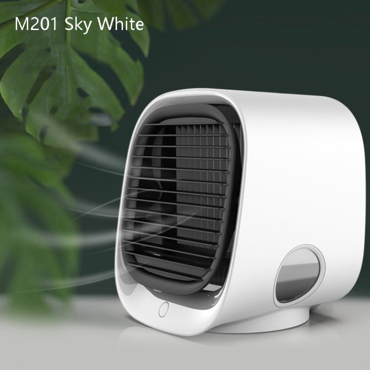Desktop Cooling Fan USB Portable Office Cold Air Conditioning Fan, Colour: M201 Sky White - Electric Fans by buy2fix | Online Shopping UK | buy2fix