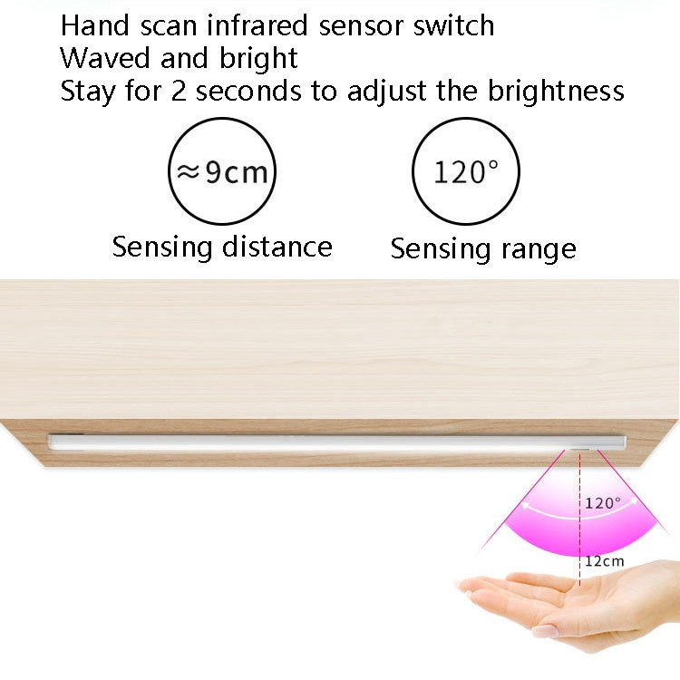 30cm LED Induction Cabinet Lamp USB Smart Sensing Light Strip(Warm White) - Sensor LED Lights by buy2fix | Online Shopping UK | buy2fix