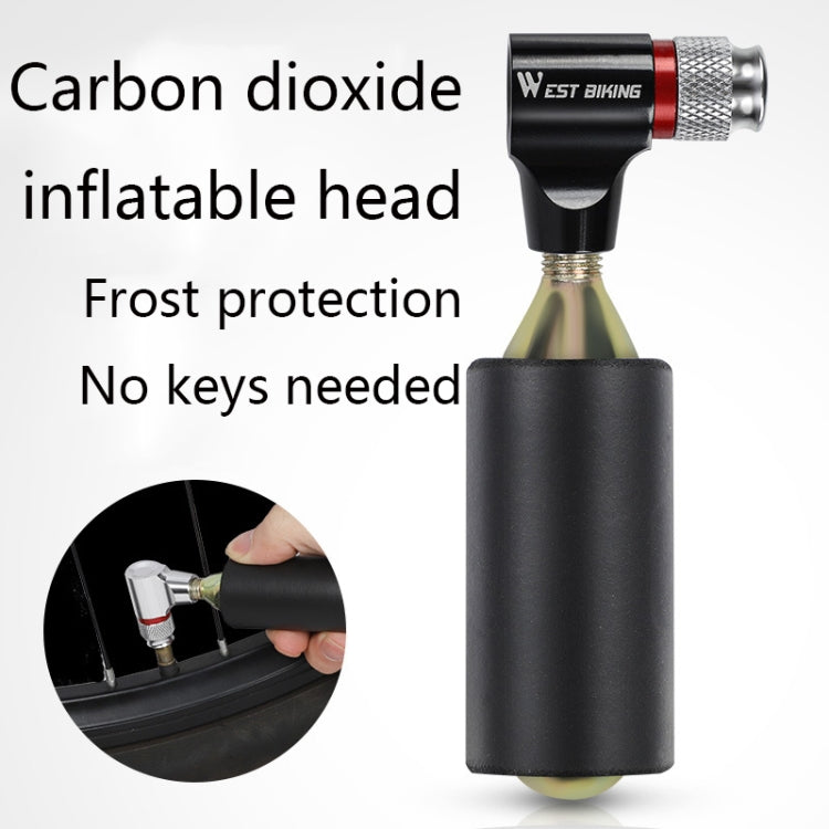 Bicycle CO2 Portable Mini Pump(Red) by WEST BIKING