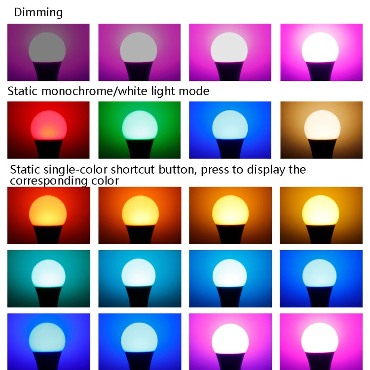 2 PCS 5W Smart Remote Control RGB Bulb Light 16 Color Lamp(Warm White) - Smart Light Bulbs by buy2fix | Online Shopping UK | buy2fix