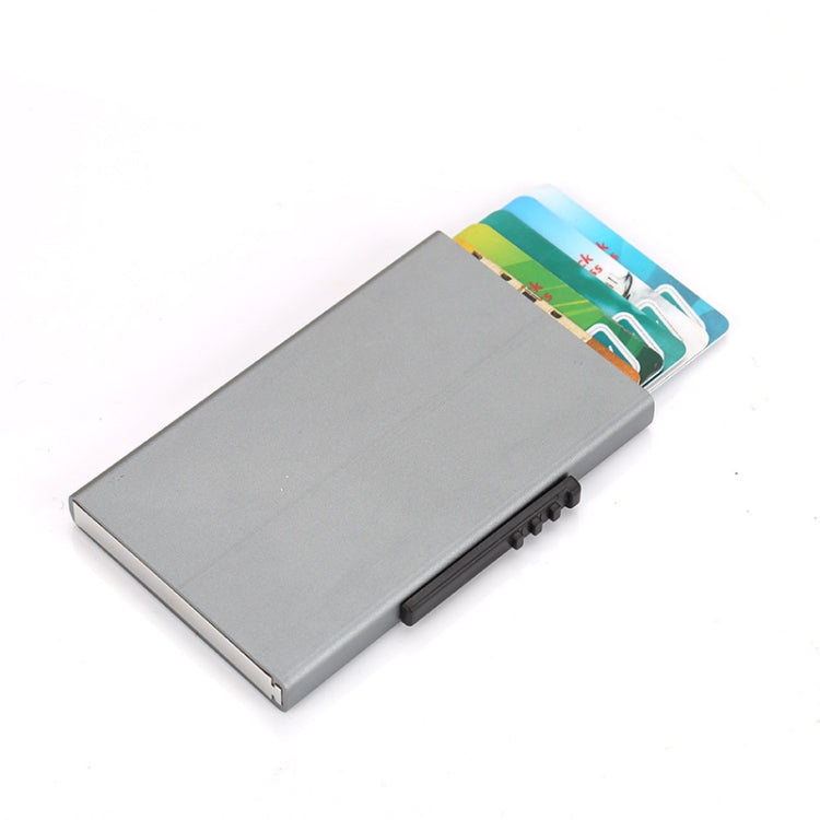 RFID Anti-Theft And Anti-Magnetic Aluminum Alloy Credit Card Case(Gray) - Antimagnetic RFID Package by buy2fix | Online Shopping UK | buy2fix