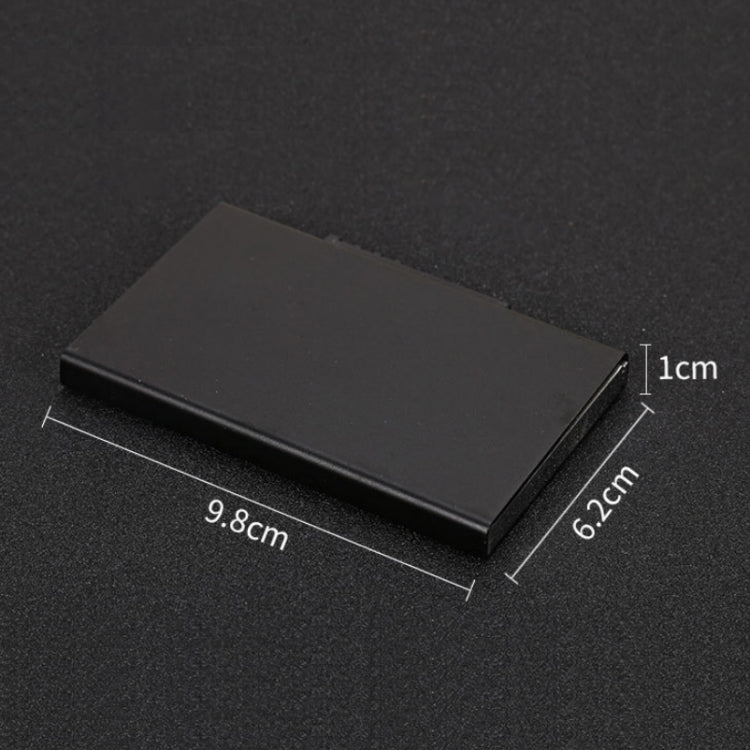RFID Anti-Theft And Anti-Magnetic Aluminum Alloy Credit Card Case(Black) - Antimagnetic RFID Package by buy2fix | Online Shopping UK | buy2fix
