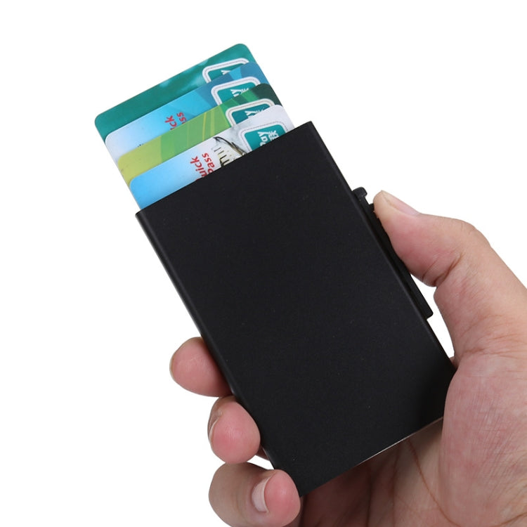 RFID Anti-Theft And Anti-Magnetic Aluminum Alloy Credit Card Case(Blue) - Antimagnetic RFID Package by buy2fix | Online Shopping UK | buy2fix